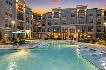 Resort-style swimming pool
